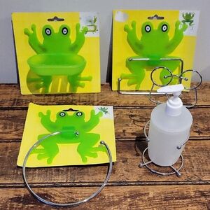 Frog-Themed Green Party Decoration Set